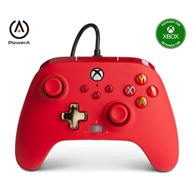 Immagine di Controller cablato avanzato PowerA per Xbox Rosso