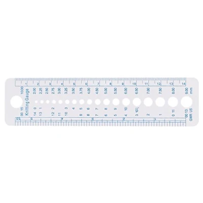 Immagine di Bianco 2 10mm 1 Pezzi Calibro Ferri da Maglia in cm Righello Strumenti per Uncinetto