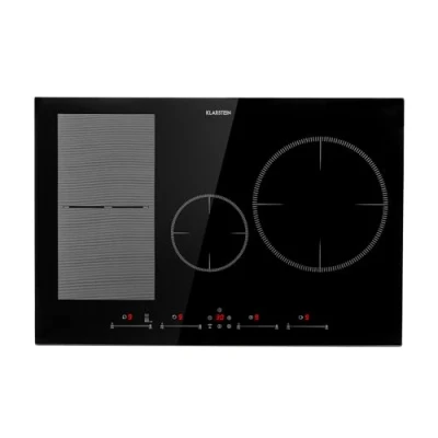 Immagine di Klarstein piano cottura a induzione, in vetroceramica, induzione con 4 piastre, da incasso display touch, digitale e funzione timer,
