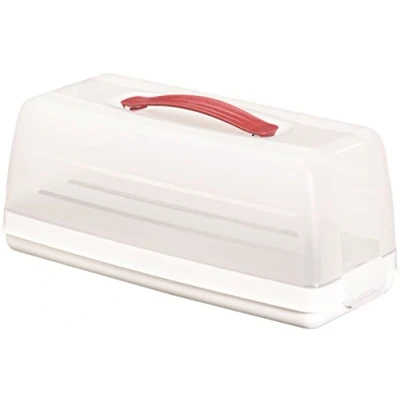 Immagine di Curver 175247 Campana per Torta, Rettangolare, Colore: Trasparente/Bianco