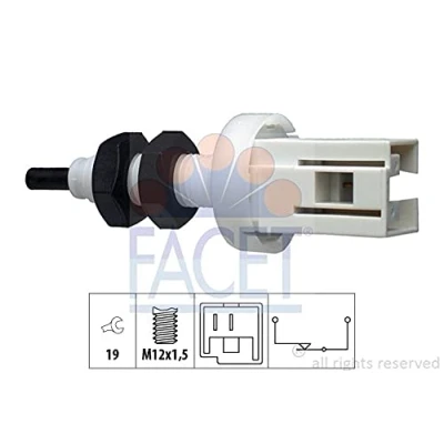 Immagine di FACET 7.1250 Interruttore luce freno meccanico M12x1,5 Made in Italy OE Equivalent