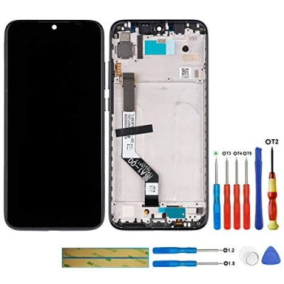 Immagine di SWARK Display LCD compatibile con Xiaomi Redmi Note 7 (nero + cornice), touch screen, schermo Digitizer Assembly Glas strumenti