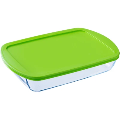 Immagine di Pyrex Oven Dish with lid Cook &amp; Store 40 x 27 6 cm / 4.5 Liter