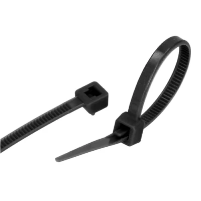 Immagine di GARDENIX Fascette per piante, 100 pezzi (3,6 mm x mm, nero), riutilizzabili, regolabili
