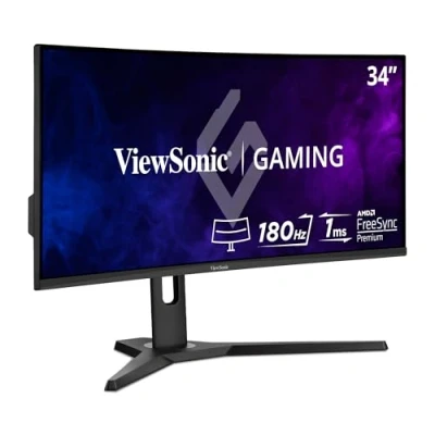 Immagine di Viewsonic VX3418 2KPC Monitor da gioco ERP G (A G) 86.4 cm (34 pollici) 3440 x 1440 Pixel 21:9 1 ms DisplayPort, HDMI ™, Cuffie (jack 3,5 mm) VA LED
