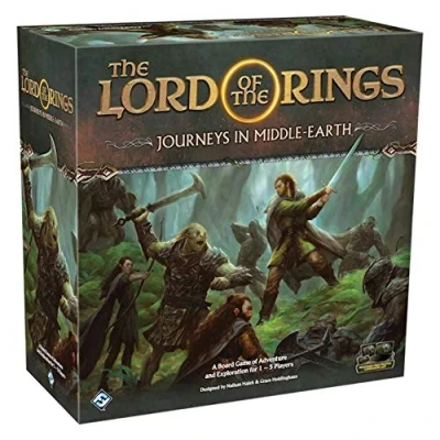 Immagine di Fantasy Flight Games , Lord of the Rings: Journeys in Middle Earth Board Game Ages 14+ 1 5 Players 60 120 Minute Playing Time