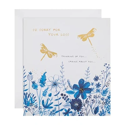 Immagine di Hallmark Biglietto di condoglianze con testo in inglese &quot;At This Sad Time&quot;, formato medio Sorry For Your Loss
