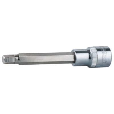 Immagine di KS Tools, Chiave a bussola + esagonale, Presa di bit 3/8&quot; CHROMEplus (4 mm)