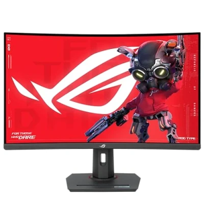 Immagine di ASUS ROG Strix XG32WCMS Monitor Gaming Curvo da 32 pollici (31,5) QHD 2560x1440, 280Hz e Tempo di Risposta 1ms, Extreme Low Motion Blur Sync, USB Type C, DisplayWidget Center, HDR, Nero