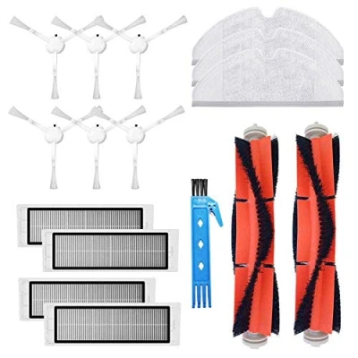 Immagine di Kit accessori per aspirapolvere robot Xiaomi 1C 25012 Parti XM200022 2 Spazzola principale 4 laterale 6 Filtro HEPA 3 Mop
