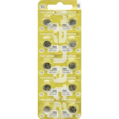 Immagine di Renata Batteria a bottone 395 1.55 V 10 pz. 55 mAh Ossido dargento 395.MP E