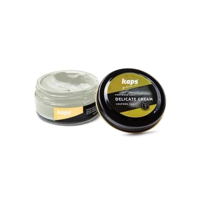 Immagine di Kaps Crema per la Cura delle Scarpe, Intensiva e Nutrimento Pelle, Delicate, 70 Colori (153 Bianco)