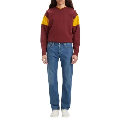 Immagine di LEVI&#039;S 501 Original Jeans a sigaretta, Uomo, Taglia: 31x32, Medium indigo stonewash