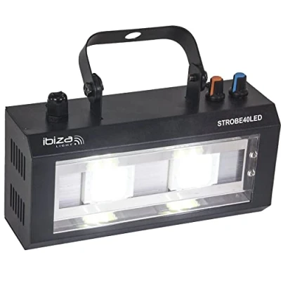 Immagine di Ibiza STROBE40LED Luce stroboscopica LED 2x20W Nero
