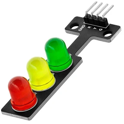 Immagine di AZDelivery Mini Semaforo a LED per progetti fai da te 3,3 5V 8mm compatibile con Arduino incluso un E Book!