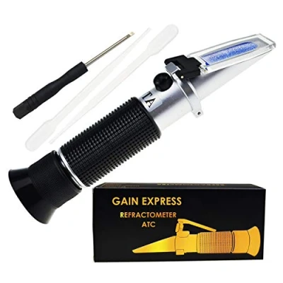 Immagine di GAIN EXPRESS 0 32% Brix Rifrattometro ATC Soluzione concentrata per zuccheri ad Alta concentrazione Strumento la determinazione dello 0,2%.