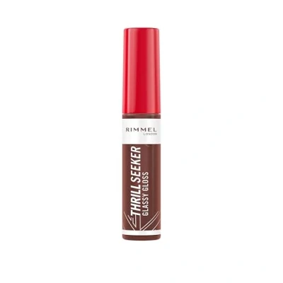 Immagine di Rimmel Thrill Seeker Glassy Gloss, Chocolate Glaze, Idratante, Labbra dall’aspetto sano, Applicatore obliquo, Applicazione omogenea, Formula vegana, 10 ml