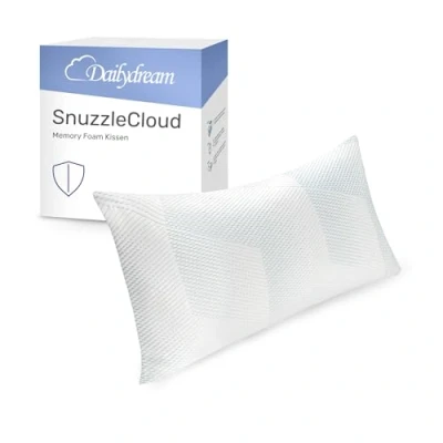 Immagine di Dailydream SnuzzleCloud Memory Foam Cuscino ergonomico per cervicale, 80 x 40 20 cm, colore: Bianco