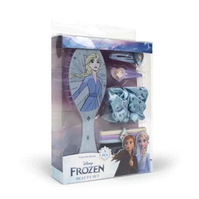 Immagine di Set di bellezza per bambini Frozen Ideale sorprendere i tuoi 4 elastici con clip Olaf, 2 fermagli capelli, 1 elastico in tessuto e spazzola Prodotto originale progettato