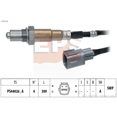 Immagine di EPS 1.998.294 Sonda lambda Made in Italy OE Equivalent riscaldato, planare, Filettatura prelubrificata TOYOTA: Yaris II Hatchback, Aygo