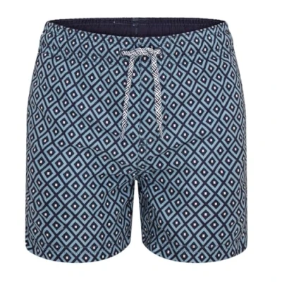 Immagine di Ript Performance Ragazzo Essentials Pantaloncini da Bagno a Rapida Asciugatura con Protezione Solare UV 50, Stampa Diamante Blu Pallido, 9 10 Anni