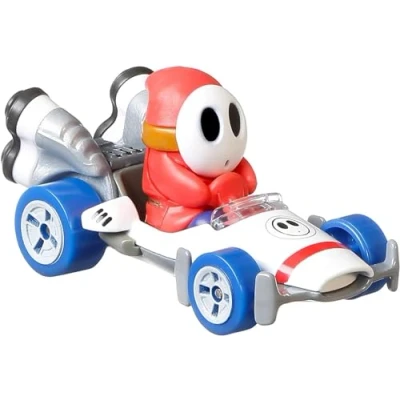 Immagine di DieCast Modellino Kart di Shy Guy versione B Dasher da Super Mario Scala 1:64 5cm