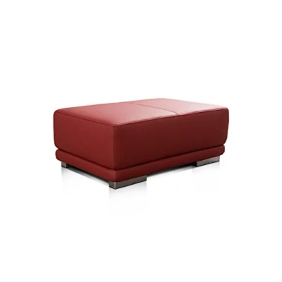 Immagine di Cavadore Corianne sgabello in pelle, laterale rettangolare vera 103 x 41 69, colore rosso