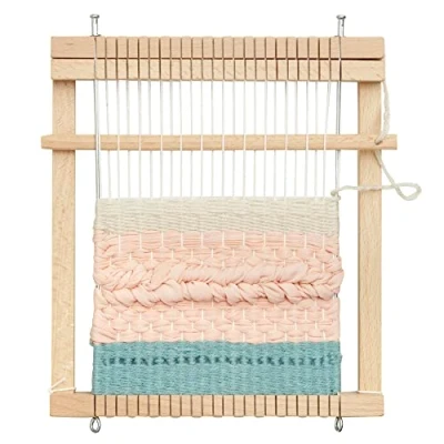 Immagine di Micki cornice per bambini, con filo e ago tessitura, set fai da te bambini di 3 anni più vecchi, tessitura te, quadrata, telaio