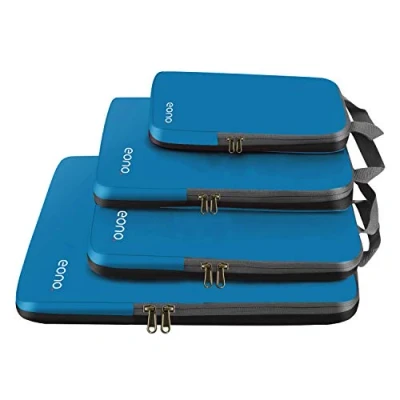 Immagine di Eono Organizzatori da Viaggio a Compressione, Organizer Valigia Set, Cubo di Viaggio, Cubi Imballaggio, Compression Packing Cube