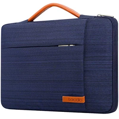 Immagine di Lacdo 360 Protettiva Borsa Custodia per 14 Pollici New MacBook Pro M3 Max/M3/M2 M1 Max A2992 A2918 A2779 A2442 2023 2021, 13.5&quot; Microsoft Surface Laptop 5 4 3 2/Surface Book 2, Blu