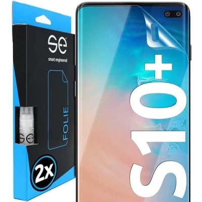 Immagine di smart engineered 3D Pellicola Protettiva per Schermo Samsung Galaxy S10 Plus [2 Pezzi Transparente, Case Friendly, qualità dell&#039;immagine Full HD,Pellicola TPU