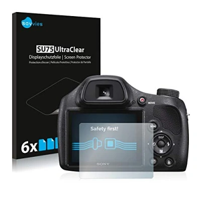 Immagine di savvies (6 Pezzi Pellicola Protettiva per Sony Cyber Shot DSC H400 Protezione Schermo Trasparente