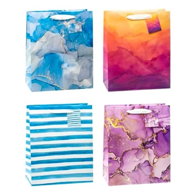 Immagine di TSI Confezione da 12 sacchetti regalo ART DESIGN, dimensioni: grandi (altezza x larghezza profondità) 32 26 13,5 cm, art. n. 85317