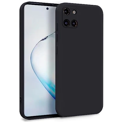 Immagine di MyGadget Cover per Samsung Galaxy Note 10 Lite Custodia in Silicone Morbido a Doppio Strato Case con Protezione Fotocamera &amp; Fodera Interna Antigraffio Nero