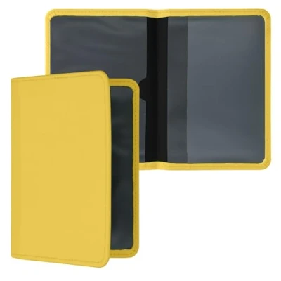 Immagine di kwmobile Custodia in Neoprene per Libretto Circolazione Auto Cover Portalibretto con Scomparti Tessere Patente Foderina Porta Documenti giallo fluorescente