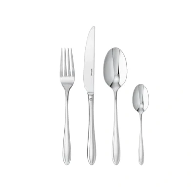 Immagine di Sambonet 52515 81 Dream Monoblocco in Acciaio Inox 18/10, per 6 Persone, Pezzi: forchette, cucchiai, coltelli, cucchiaini da tè, Inossidabile, Set 24 Posate tavola, unità