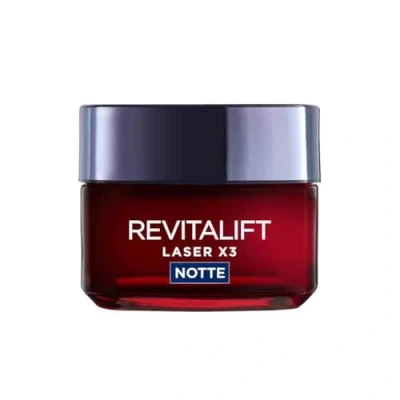 Immagine di L&#039;Oréal Paris Crema VISO Notte Revitalift Laser X3, Azione Antirughe ANTIETÀ CON Acido Ialuronico E PROXYLANE, 50 ML Trattamenti notte, Donna,
