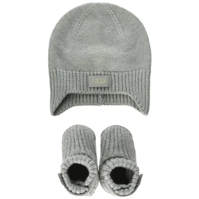 Immagine di UGG Skylar And Beanie, Pantofole Unisex Bambini, Grey, 18 EU