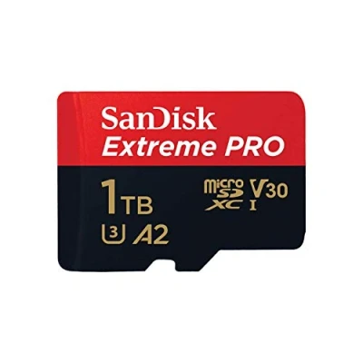 Immagine di SanDisk Extreme Pro 1 TB microSDXC Memory Card + SD Adapter with A2 App Performance Rescue Deluxe 170 MB/s Class 10, UHS I, U3, V30
