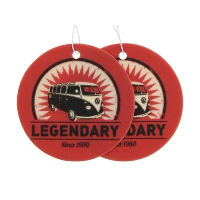 Immagine di BRISA VW Collection Volkswagen Deodorante per Auto Profumatore Fragranza Campervan T1 Bus design (Vaniglia/Rosso/Set di 2)