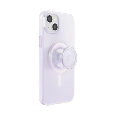 Immagine di PopSockets: PopCase PlantCore per MagSafe Custodia a Base Vegetale iPhone 15 Plus con PopGrip compatibile Impugnatura telefono un Top Intercambiabile Opalescent Clear