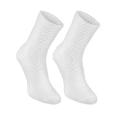 Immagine di Rainbow Socks Donna Uomo Calzini Diabetici Senza Elastico di Cotone 1 Paio Bianco Taglia 36 38