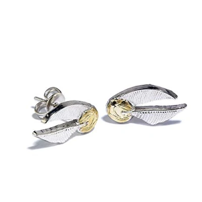 Immagine di Harry Potter Golden Snitch Donna Set di Orecchini Colore Argento Lega Zinco