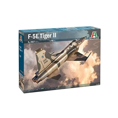 Immagine di Italeri F 5E Italia 2827 Tiger II, Scala 1:48, Model Kit, Modello in Plastica da Montare, Modellismo, Multicolore, 2827S