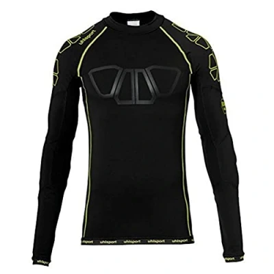 Immagine di uhlsport bionica Frame Base Layer T Shirt, Unisex, BIONIKFRAME Baselayer, Giallo Fluo/Nero, XL
