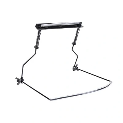 Immagine di Dilwe Supporto da Collo per Armonica, Arpa Regolabile in Metallo a 10 Fori con Rack