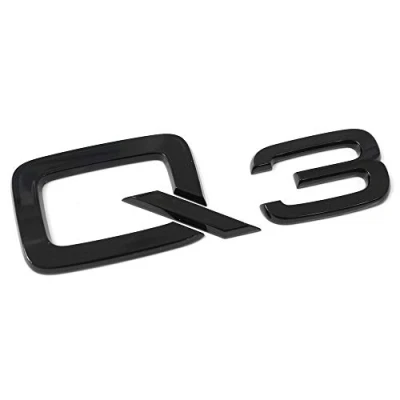 Immagine di Audi 83A071803 scritta Q3 logo nero Tuning Exclusive Black Edition emblema autoadesivo
