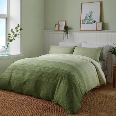 Immagine di Fusion Fairhaven Set copripiumino King Size in verde