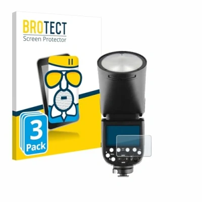 Immagine di brotect Pellicola Vetro Opaca per Godox V1 (3 Pezzi) Protezione Schermo [Anti Riflesso, Durezza 9H]