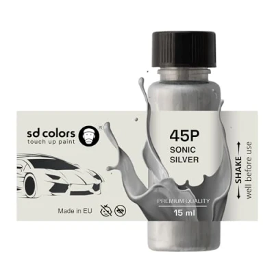 Immagine di SD COLORS SONIC SILVER 45P New Touch Up Paint 15 ML RIPARAZIONE GRAFICO CHIP PENNELLO COLORE CODICE (Solo VERNICI)